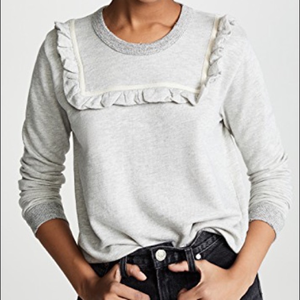 The Great Shrunken Bib Sweatshirt Sz 0